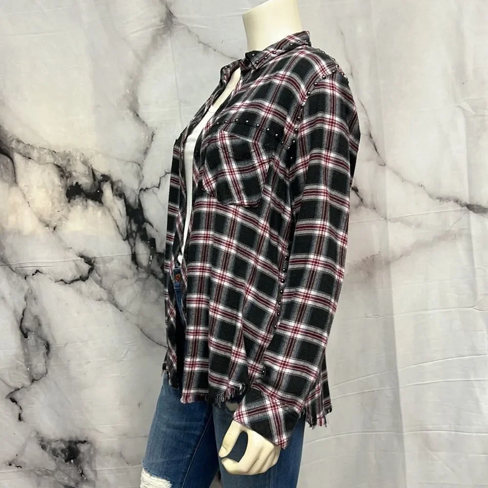 Rails charcoal maroon